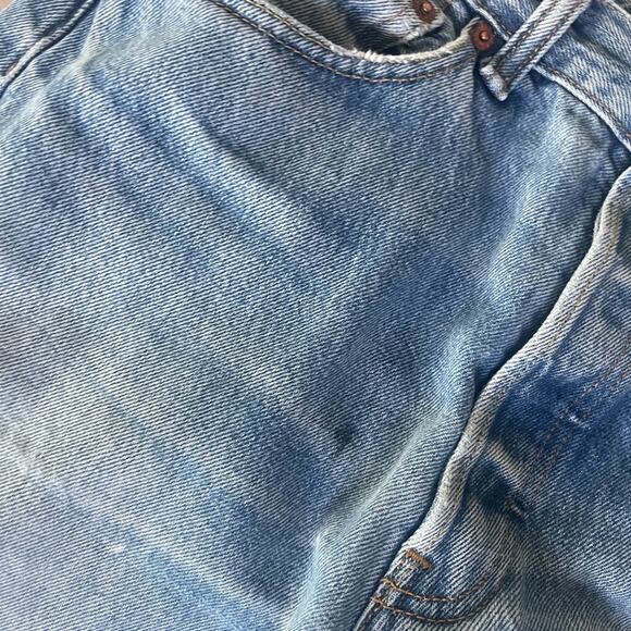 VTG Y2K Levi's 501 Jeans Size 30 W Distressed MED Wash Thrashed Destroyed Denim - Picture 10 of 15